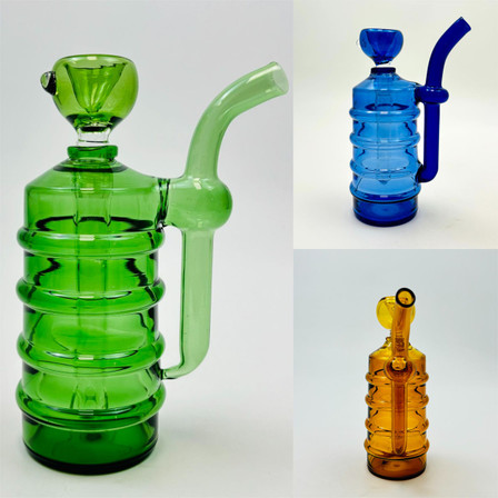 Barrel Design Waterpipe - 6 Inch - RH-314 - Assorted - WPAG3771