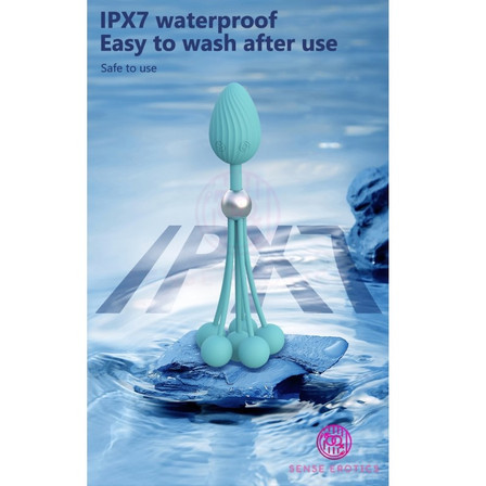 Sense Erotics Anal Plug With Beads - DF992 - Blue Sense Erotics Anal Plug With Beads - DF992 - Blue