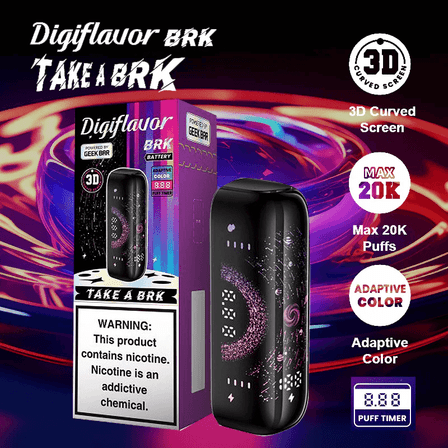 Geek Bar Digiflavor Brk Battery - 5 Battery Per Pack