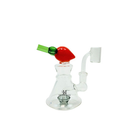 Helios Glass Waterpipe with Fruit Mouthpiece - 6 inch - WPTG225