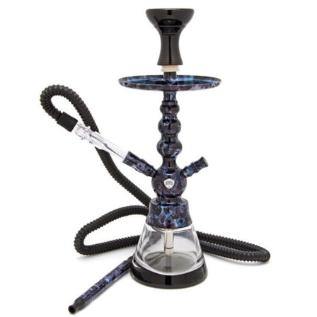 BYO HOOKAH TOKER 16"  1 HOSE HAZY CK5029-I 