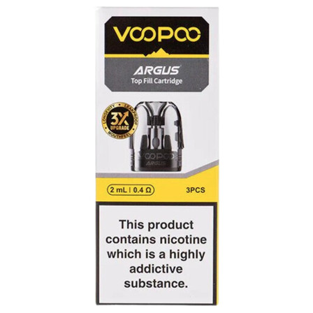 VOOPOO ARGUS Top Fill Cartridge 2ml 3 PCS PER PACK VOOPOO ARGUS Top Fill Cartridge 2ml 3 PCS PER PACK