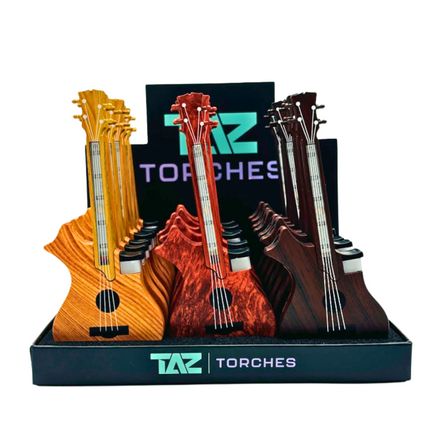 TAZ TORCHES GUITAR W/LED LIGHT 20CT/DISPLAY  