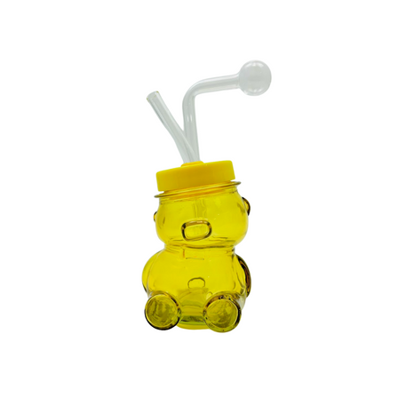 OBEP1 WATERPIPE OIL BURNER 4" BEAR ASST COLORS OBEP1 WATERPIPE OIL BURNER 4" BEAR ASST COLORS
