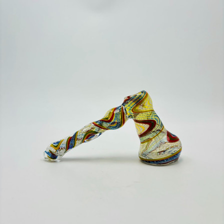 NBB10 BUBBLER HAMMER 7" FULL OF ZIGZAG ART