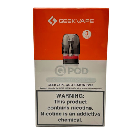 GEEKVAPE QPOD CARTRIDGE 3ML Q0.4 GEEKVAPE QPOD CARTRIDGE 3ML Q0.4
