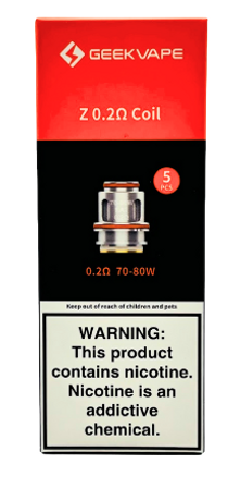 GEEKVAPE Z 0.2 ohm COIL 5/PK P1 GEEKVAPE Z 0.2 ohm COIL 5/PK P1