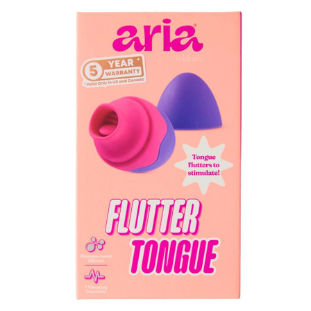BLUSH ARIA Adult Toy FLUTTER TONGUE Vibrating Egg Purple BLUSH ARIA Adult Toy FLUTTER TONGUE Vibrating Egg Purple