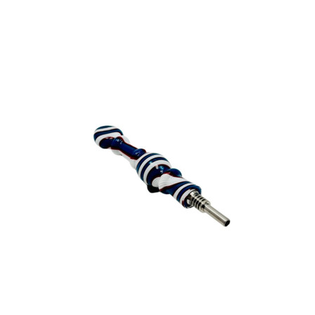 NECTAR COLLECTOR SWIRL PRINTED W/TITANIUM TIP 10mm NECTAR COLLECTOR SWIRL PRINTED W/TITANIUM TIP 10mm