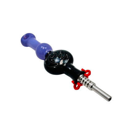NECTAR COLLECTOR STRAW COLOR W/QUARTZ TIP 10mm NECTAR COLLECTOR STRAW COLOR W/QUARTZ TIP 10mm