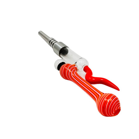 NECTAR COLLECTOR STRIPED PRINTED W/HORN PERC & TITANIUM TIP