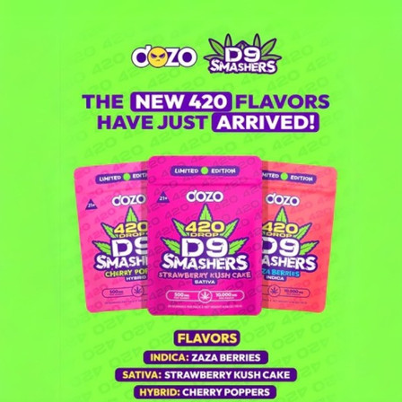 DOZO D9 SMASHERS 10000mg GUMMIES 20 PER PACK DOZO D9 SMASHERS 10000mg GUMMIES 20 PER PACK