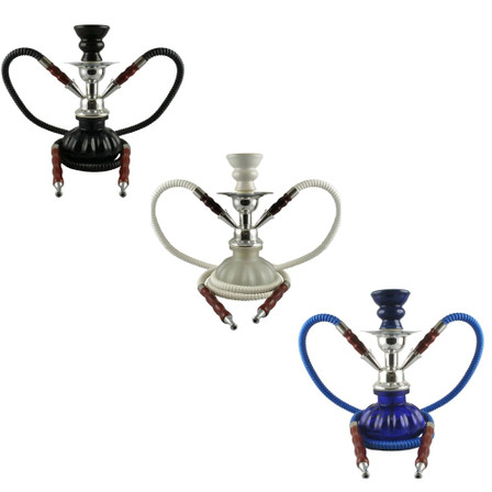 PREMIUM HOOKAH  9" PUMPKIN 2HOSE  US40112H  BLACK