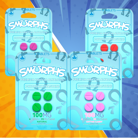 SMURPH'S 7OH 25MG TABS 4 PER PACK SMURPH'S 7OH 25MG TABS 4 PER PACK