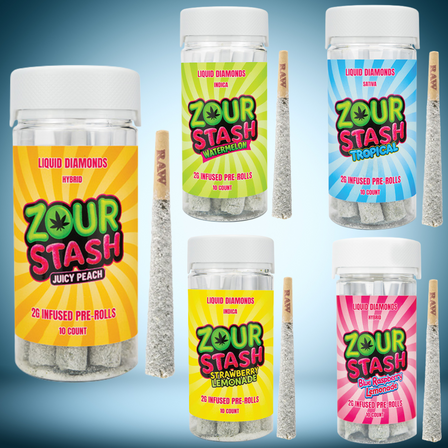 ZOUR STASH Liquid Diamonds 2g PreRoll ZOUR STASH Liquid Diamonds 2g PreRoll