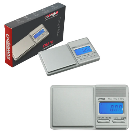 TRUWEIGH OMNI MINI SCALE 100gX0.01g SILVER TRUWEIGH OMNI MINI SCALE 100gX0.01g SILVER