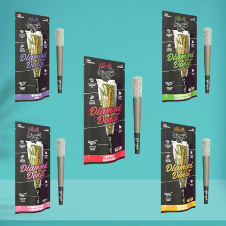 HIDDEN HILLS DIAMOND BOYZ Diamond Donut THC-A 2.2g PreRoll HIDDEN HILLS DIAMOND BOYZ Diamond Donut THC-A 2.2g PreRoll