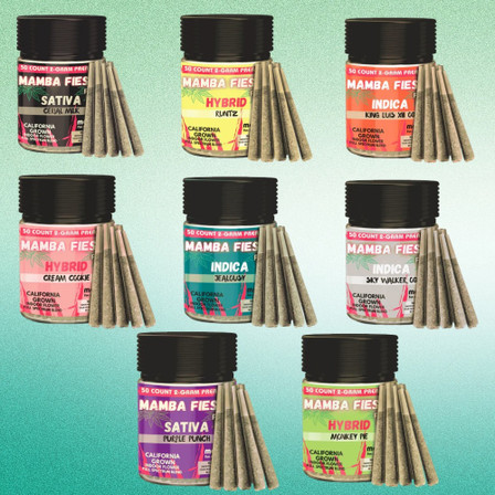 MAMBA FIESTA FULL SPECTRUM Blend 2g PreRoll 50PACK JAR MAMBA FIESTA FULL SPECTRUM Blend 2g PreRoll 50PACK JAR
