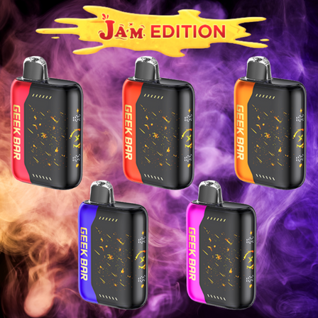 GEEK BAR PULSE X 25000 Puffs DISPOSABLE JAM Edition 5 Per Pack GEEK BAR PULSE X 25000 Puffs DISPOSABLE JAM Edition 5 Per Pack