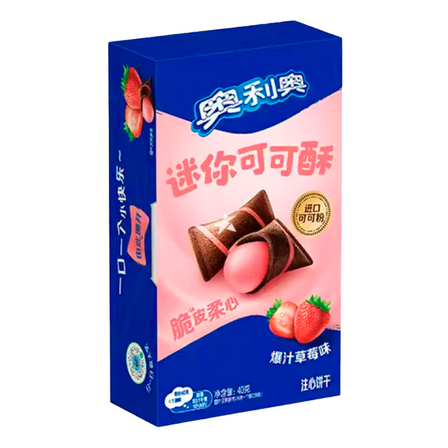OREO MINI COCOA PUFFS 40g JUICY STRAWBERRY OREO MINI COCOA PUFFS 40g JUICY STRAWBERRY