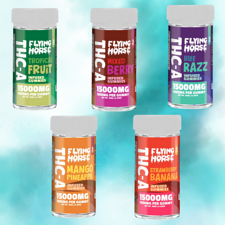 FLYING HORSE THC-A 15000mg GUMMIES 15 JAR FLYING HORSE THC-A 15000mg GUMMIES 15 JAR