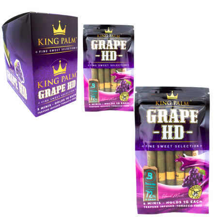 KING PLAM MINI CONES 1G 5/PK 15PK/BOX GRAPE HD KING PLAM MINI CONES 1G 5/PK 15PK/BOX GRAPE HD