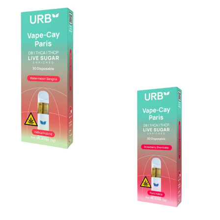 URB LIVE SUGAR THC-A/P 3ml DISPOSABLE URB LIVE SUGAR THC-A/P 3ml DISPOSABLE