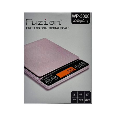 FUZION SCALE DIGITAL 3000gX0.1g WP-3000 SILVER FUZION SCALE DIGITAL 3000gX0.1g WP-3000 SILVER