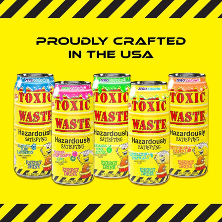 EXOTIC ENERGY DRINK TOXIC WASTE 16oz. CAN EXOTIC ENERGY DRINK TOXIC WASTE 16oz. CAN