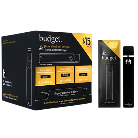 BUDGET THC-A 1g CARTRIDGE Per Pc. Limited Edition BUDGET THC-A 1g CARTRIDGE Per Pc. Limited Edition