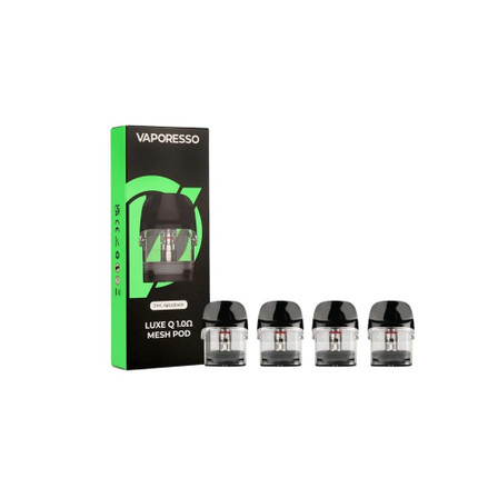 VAPORESSO LUXE Q POD Mesh 3ml 4 Per Pack 1.0 O VAPORESSO LUXE Q POD Mesh 3ml 4 Per Pack 1.0 O