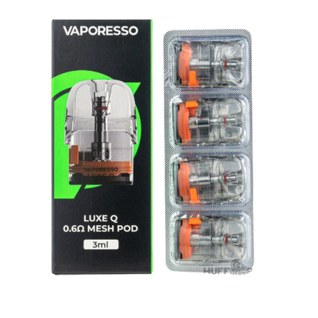 VAPORESSO LUXE Q POD Mesh 3ml 4 Per Pack 0.6 O VAPORESSO LUXE Q POD Mesh 3ml 4 Per Pack 0.6 O