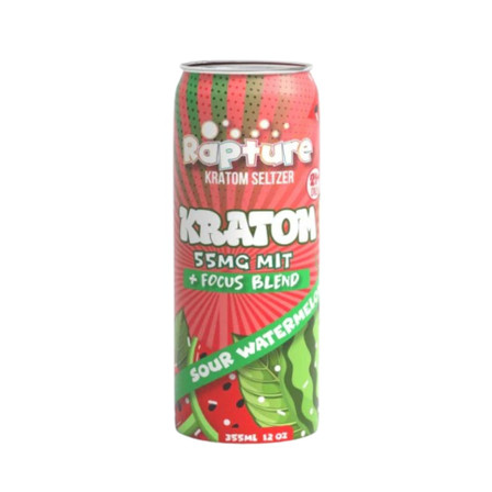 RAPTURE KRATOM SELTZER+FOCUS BLEND 55MG MIT 12oz RAPTURE KRATOM SELTZER+FOCUS BLEND 55MG MIT 12oz
