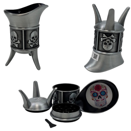 HIPSTER GRINDER 60mm 4pt SKULL TOP SW2276-4 per pack HIPSTER GRINDER 60mm 4pt SKULL TOP SW2276-4 per pack
