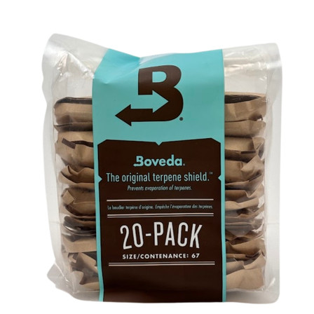 BOVEDA 62% HUMIDITY THE ORIGINAL TERPENE SHIELD PACK 20CT BOVEDA 62% HUMIDITY THE ORIGINAL TERPENE SHIELD PACK 20CT