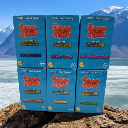 SUGAR RUSH Live Resin THC-P 2.5g DISPOSABLE SUGAR RUSH Live Resin THC-P 2.5g DISPOSABLE