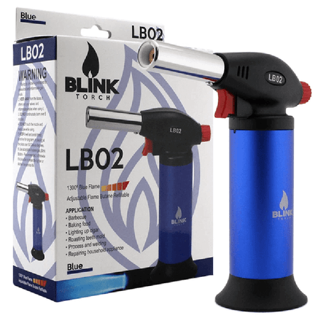 blink-lb02-lb-02-adjustable-refillable-blue-flame-butane-lighter-torch-assorted-colors