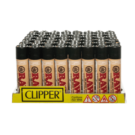 RAW CLIPPER LIGHTER - 48 IN PACK