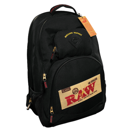 RAW BACK PACK SMELL PROOF BLACK IN COLOR
