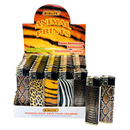 WINLITE - ANIMAL PRINT LIGHTERS WINLITE - ANIMAL PRINT LIGHTERS