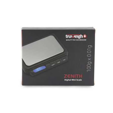 TRUWEIGH - ZENITH MINI SCALE - 100gX0.01g - BLACK TRUWEIGH - ZENITH MINI SCALE - 100gX0.01g - BLACK