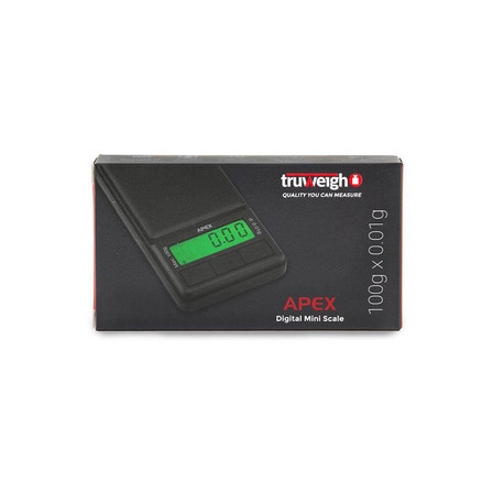 TRUWEIGH - APEX MINI SCALE - 100gX0.01g - BLACK TRUWEIGH - APEX MINI SCALE - 100gX0.01g - BLACK