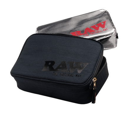 RAW BLACK TONAL SMELL PROOF BAG - LARGE RAW BLACK TONAL SMELL PROOF BAG - LARGE