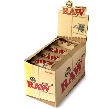 RAW - PRE-ROLLED TIPS WIDE - 21 COUNT PER PACK RAW - PRE-ROLLED TIPS WIDE - 21 COUNT PER PACK