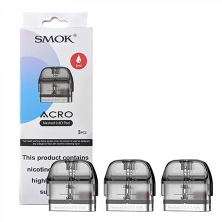 SMOK ACRO POD - MESHED 0.8OHM - 3 PODS PER PACKSMOK ACRO POD - MESHED 0.8OHM - 3 PODS PER PACK SMOK ACRO POD - MESHED 0.8OHM - 3 PODS PER PACKSMOK ACRO POD - MESHED 0.8OHM - 3 PODS PER PACK