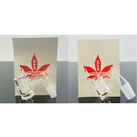 ALEAF - QUARTZ BANGER WITH BOTTOM BEVELED EDGE - 14MM OR 19MM - MALE