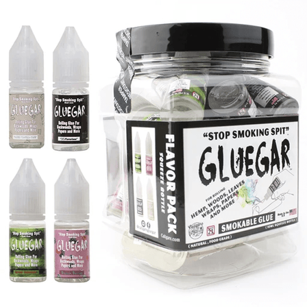 GLUEGAR FOR ROLLING 10ml SQUEEZE BOTTLE - 20 BOTTLES PER JAR GLUEGAR FOR ROLLING 10ml SQUEEZE BOTTLE - 20 BOTTLES PER JAR