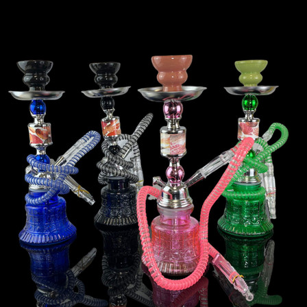  HOOKAH 13" INCH - 1HOSE - ASSORTED COLORS - PRICE PER PIECE