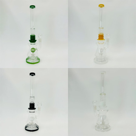 WPTG18 - 16 Inch Waterpipe - Straight Tube With Donut Shower Head