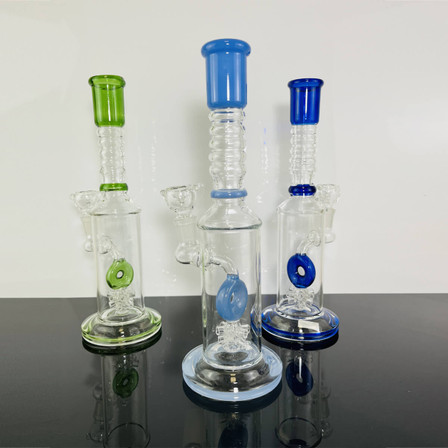 WATERPIPE 12" INCH - DONUT PERC - ASSORTED WATERPIPE 12" INCH - DONUT PERC - ASSORTED
